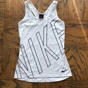 White Nike tank top